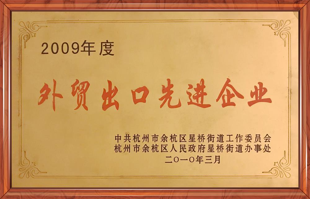 09年外贸出口先进企业