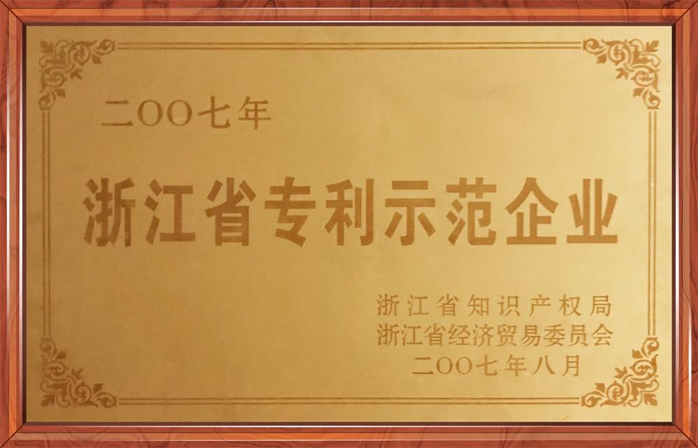 浙江省专利示范企业